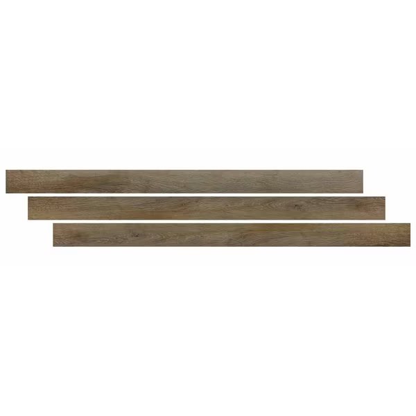 Delray End Cap 1.37 In. W X 94 In. Brown Waterproof Laminate Wood Flooring, Msi, Mfr#: ZOR-LVT-TR-0264
